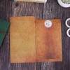 BLUGUL Pack of 25 Vintage Envelopes, Retro Kraft Paper Envelopes,