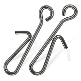 9KM DWLIFE Quick Change Bait Clips Stainless Steel Fishing Snap Clips for Sea Fishing Rigs Fast Link Connector for Saltwater Freshwater Size1#