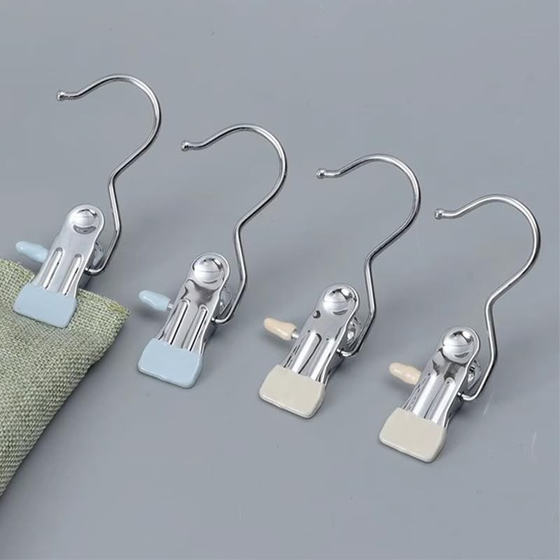 Walquicks 24 Pcs Stainless Steel Boot Hanger Clips, Heavy Duty