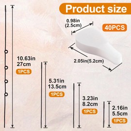 VARMDUKKE 40PCS Invisible Face Lift Tapes with 4 Strings, Instant Face Lifting Tape for Makeup, Waterproof Face Lifting Stickers, Breathable Face Neck Tapes for Wrinkles, Double Chin - Style 1