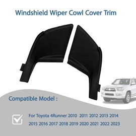 Peintu Right&Left Windshield Wiper Cowl Cover Trim Panel,Fender Seal Compatible with Toyota 4Runner 2010-2023 Rplace 53867-35020 53866-35030