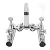 AntiRotary Stainless Steel Double Fishing Rod Holder Stepless FineTuning Fishing