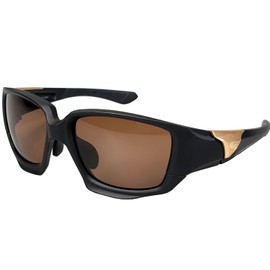 ZECK メンズサングラス アジアンフィット 大きめ BISON バイソン 偏光 ケース＆マイクロバック・交換レンズ付き UVカット 紫外線対策 撥水コーティング