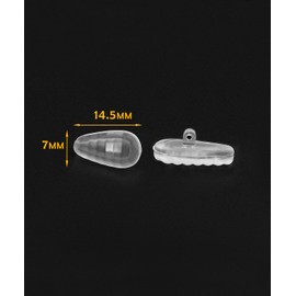 6 Pairs Replacement Nose Pads for Oakley Wiretap 2.0 OX5152/Surface Plate OX5132/Tincup OX3184 OX5099/Base Plate OX3232/Wingback SQ OX5148/Conductor OX3186 OX3187, Clear Nose Pieces