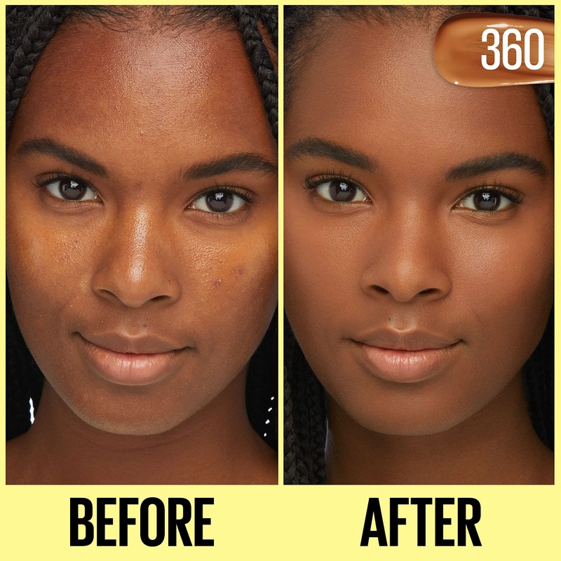 Maybelline Fit Me Tinted Moisturizer, Natural Coverage, Face Makeup, 360,