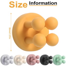 OYZOQ Silikon Zahnbürstenhalter 6 Stück, rasierhalter dusche, Multifunktionshaken Rasierklingenhalter Wasserdicht Selbstklebend Wandmontiert Einzelhaken für Wand oder Glas zum Aufhängen Bad Küche