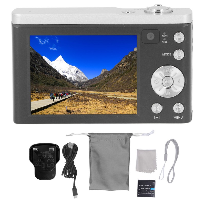44MP Digital Camera 2.8in IPS Touch Screen 5K Dual Lens