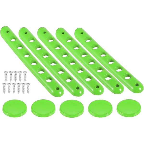 MACHSWON 5pcs Bright Green Door Handle Cover for Jeep Wrangler