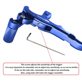 xxiaojun Compound Bow Aid Trigger and 10 feet D Loop Rope，4 Fingers AdjustableThumb Release Bow Aluminum Alloy Aids，for Outdoor Hunting ，Adult Archery