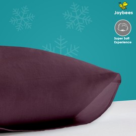 Pillow Cases 4 Pack Purple, Soft & Breathable 100% Brushed Microfiber Pillowcase. Anti-Allergic & Machine Washable with Secure Envelope Closure, Multicolor, UK Size 50 × 75 cm