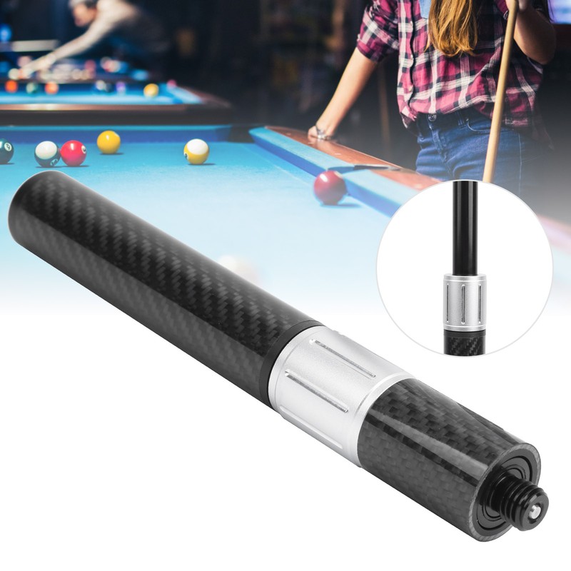 Adjustable Extender Billiard Telescopic Pool Cue Extension Accessory Parts Carbon