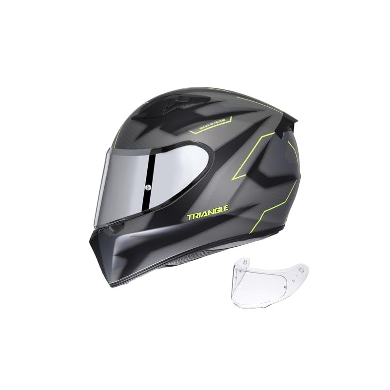 TRIANGLE Motorcycle Helmets Full Face Helmet for Adult Men with