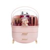 Paris Hilton Makeup Storage Organizer with Lid, Cosmetics and Skincare