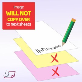 Ream of 167 Sets 3 Part Plain Collated Color Paper (Not Carbonless)