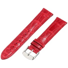 Swiss Watch International 20 MM Red Genuine Alligator Strap 20AAT04M