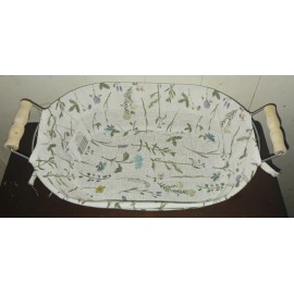 trueliving Farmhouse Metal Basket with removable floral  fabric liner - 2 Pack!