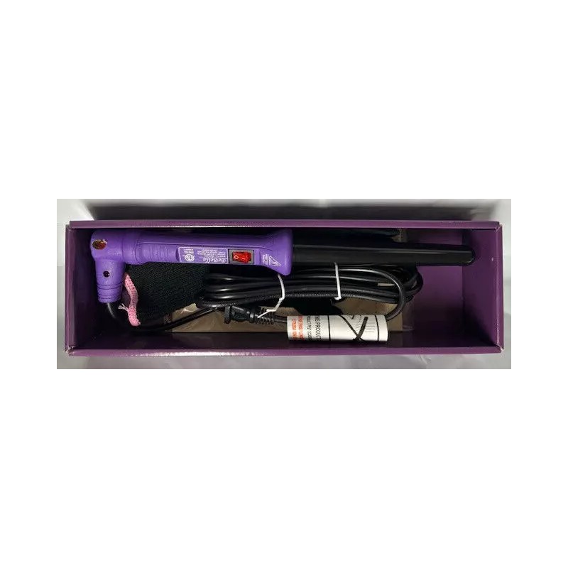 BEBELLA PROFESSIONAL CLIPLESS CURLING IRON MEDIUM (PURPLE 18-25MM)NWB