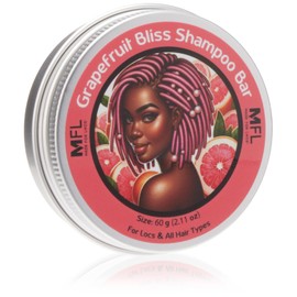 Made For Locs Shampoo Bars - Zero Waste Shampoo Bar, Travel Size Shampoo Bar, Natural Hair Cleanser for Locs & Dreadlocks, 60 g (Grapefruit Bliss)