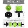 EBANKU 400 Stück Bewässerung Tropfer, 1/4 Inch Bewässerungs Sprinkler Einstellbar,
