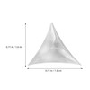 HOMSFOU 200pcs Stair Inside Corner Clear Dust Guards Decorative Triangle