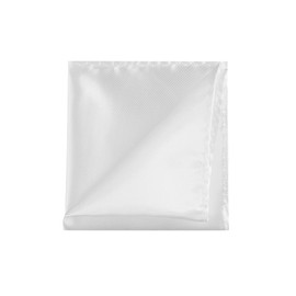 Allegra K Men's Pocket Square Solid Color Pocket Square Handkerchief Business Wedding Formal, white