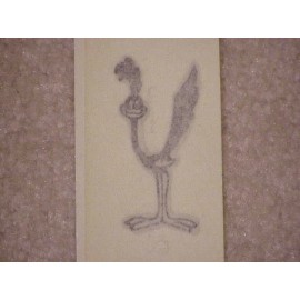 Mopar 1968 Plymouth Road Runner Black and White Deck Bird NOS MoPar