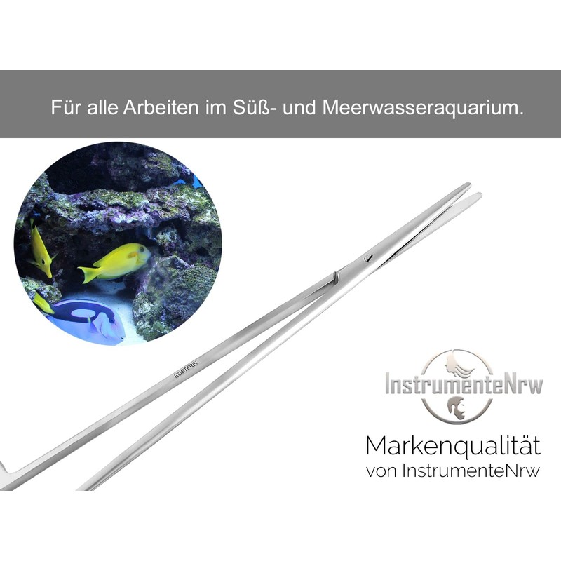 Professional Aquarium / Terrarium / Plant Shears Straight Design Stainless