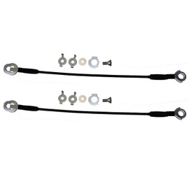 PT Auto Warehouse TC-TO005-P - Tailgate Lift Support Cable - Length 17 3/4 Inch, Left/Right Pair