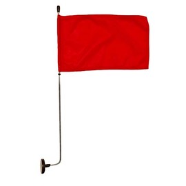 Magnetic Base Flag Holder - 90-Degree Angle - Hold Force 99 lbs. 4 x 6 Red Flag