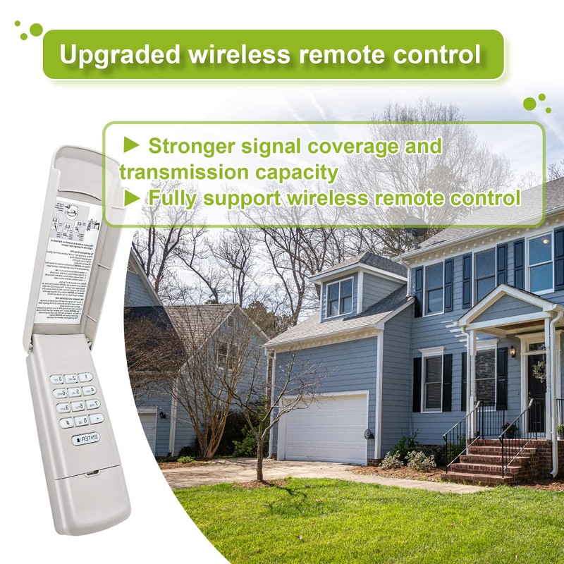 877MAX Keypad with 2 Pack 893MAX Remote, Fit for Liftmaster/Chamberlain