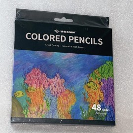 Does Not Apply Colored Pencils 48 Count Set-Soft Core Pre-Sharpened Drawing Oil based Brand NEW