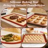 LuxDuo Silicone Baking Mat Set of 6, Non Stick Food