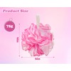 2-Pack Large Shower Loofahs, 75g Soft Mesh Bath Sponges for