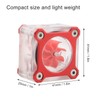 Water Cooling Flow Meter Transparent PMMA Computer Accessories G1/4 Thread(Rouge