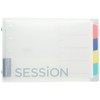 Maruman FM310-98 Loose-Leaf Binder, Session, Mini-Size, 5 Holes, Clear