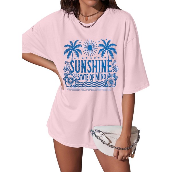 Summer Vibes Shirt Women Hawaiian Shirts Tropical Beach Summer Vacation