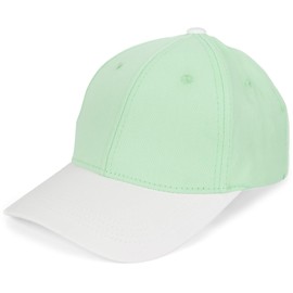 styleBREAKER 04023095 Unisex Baseball Cap Two-Tone Pastel or Strong 6 Panel Cap Multicoloured Baseball Cap Buckle Adjustable, Mint Cream