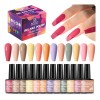 Gel Para Esmalte De Uñas Semipermanentes Beaucat (12 Kit De)