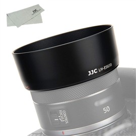 JJC ES-65B Lens Hood Bayonet for Canon RF 50mm F1.8 STM Lens on Canon EOS R5 R6 R RP Camera, Replaces Canon ES-65B Lens Hood