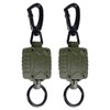 Heavy Duty Carabiner Retractable Keychain, Retractable ID Badge Reel with