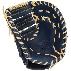 ZETT BJFB71413S Boys Soft First Mitt, Zero One Stage, For First Baseman, Navy x Pastel Brown, For Right Throw