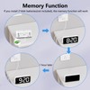 HOMVILLA Digital Alarm Clock with Adapter, 2 Alarms, USB Charging