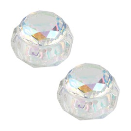 UTALIND 2 pcs Glass Dapping Dish with Lid Crystal Nail Dappen Dish Colorful Nail Bowl for Nail Art Tools