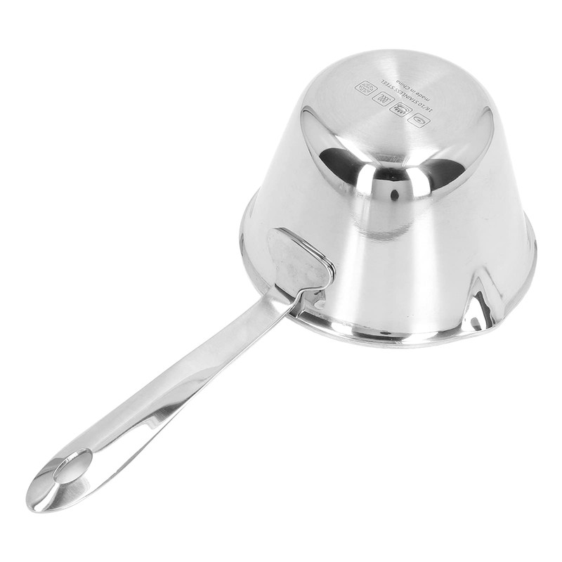 Hominas Milk Pot with Spout, Butter Melting Pot Stainless Steel
