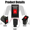 MecXora Hazard Emergency Switch Button - Compatible with Toyota 4Runner