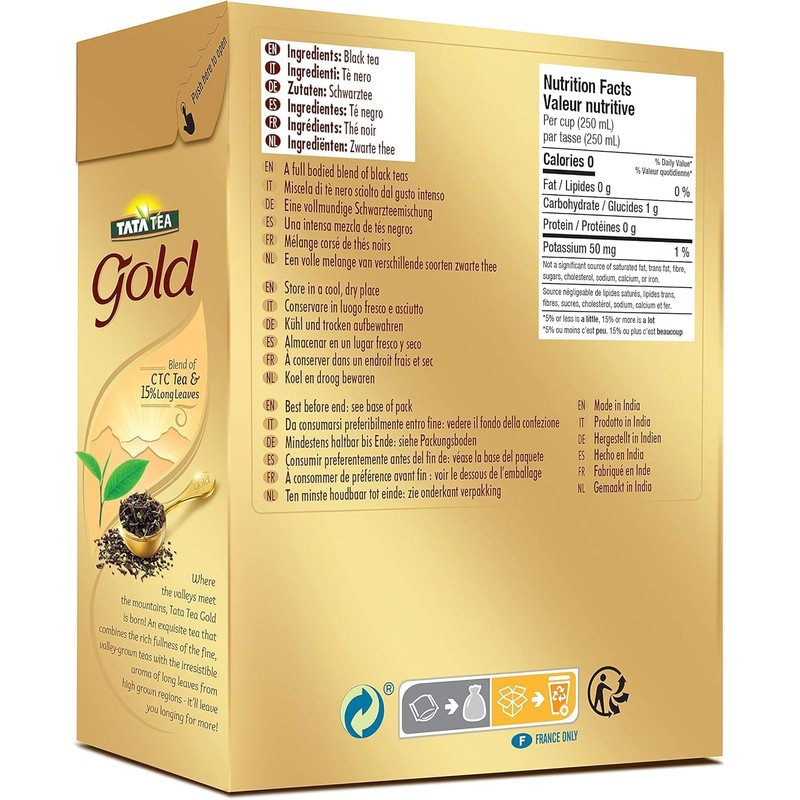 TATA Tea Gold Loose Leaf Premium Black Tea - 31.7