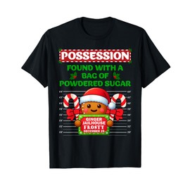 Funny Gingerbread Inmate Christmas Matching Family Group Set T-Shirt