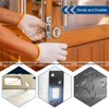 2 Pack Deadbolt Strike Plate Door Backplate, High Security, 1-1/4