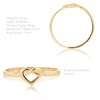 Carissima 9ct Gold Ladies Infinity Heart Ring, Gold