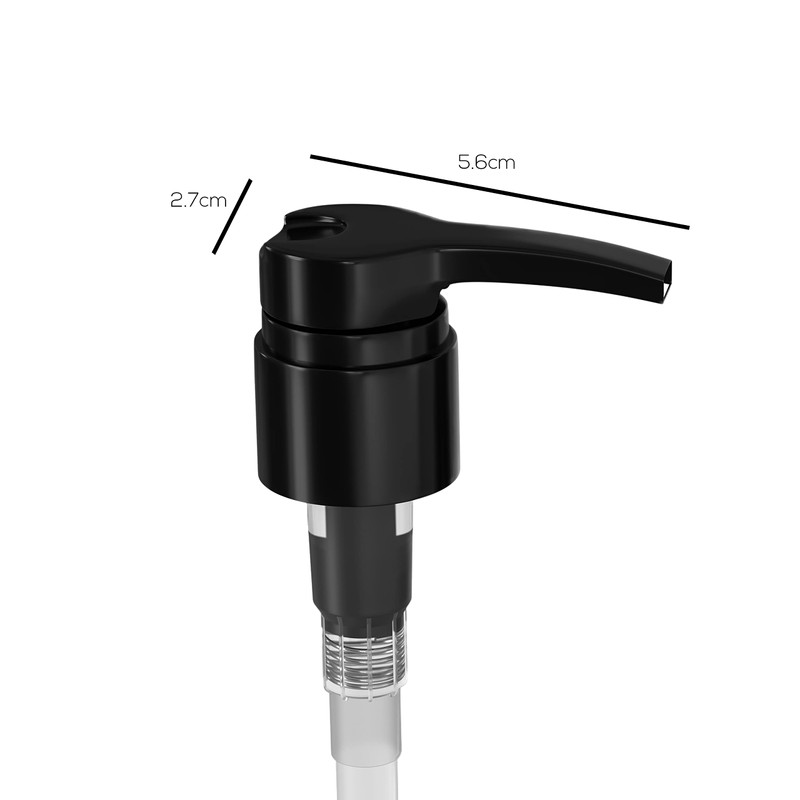 Shampoo/Conditioner Pumps, 4 Pack, for 1 Liter Bottles, 28/410 (Black/White)